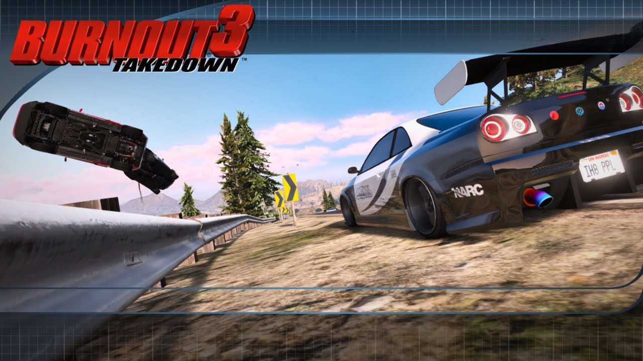 GTA V - Burnout 3 | Road Rage in Vinewood Hills
