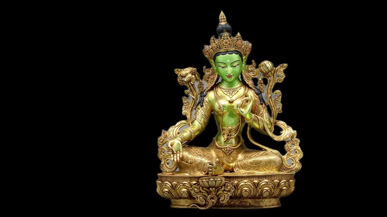 绿度母心咒 - 佛教梵唱 。這首梵唱不只是有優美的聲音；它還是直接的祈請，呼喚勇氣、護佑與迅速成功。