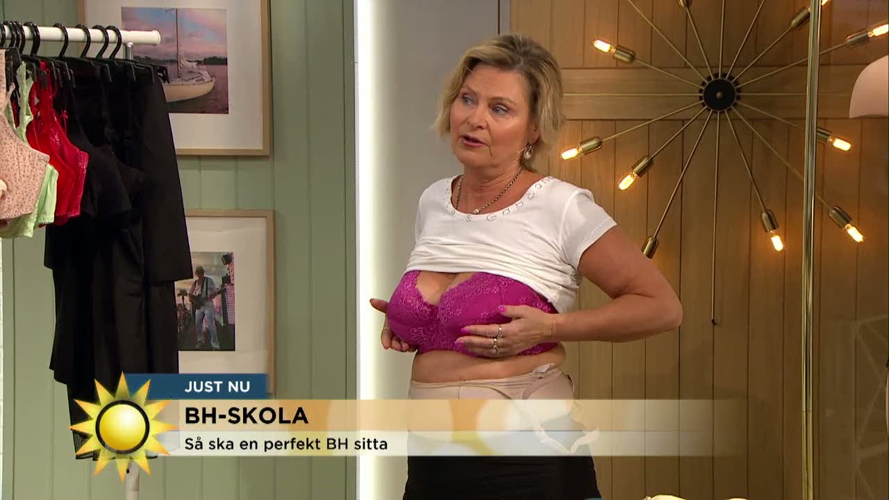 Så ska en perfekt BH sitta - Nyhetsmorgon (TV4)