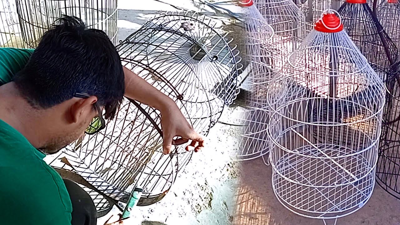making Cage of parrot from iron//how to make beautiful iron parrot cage