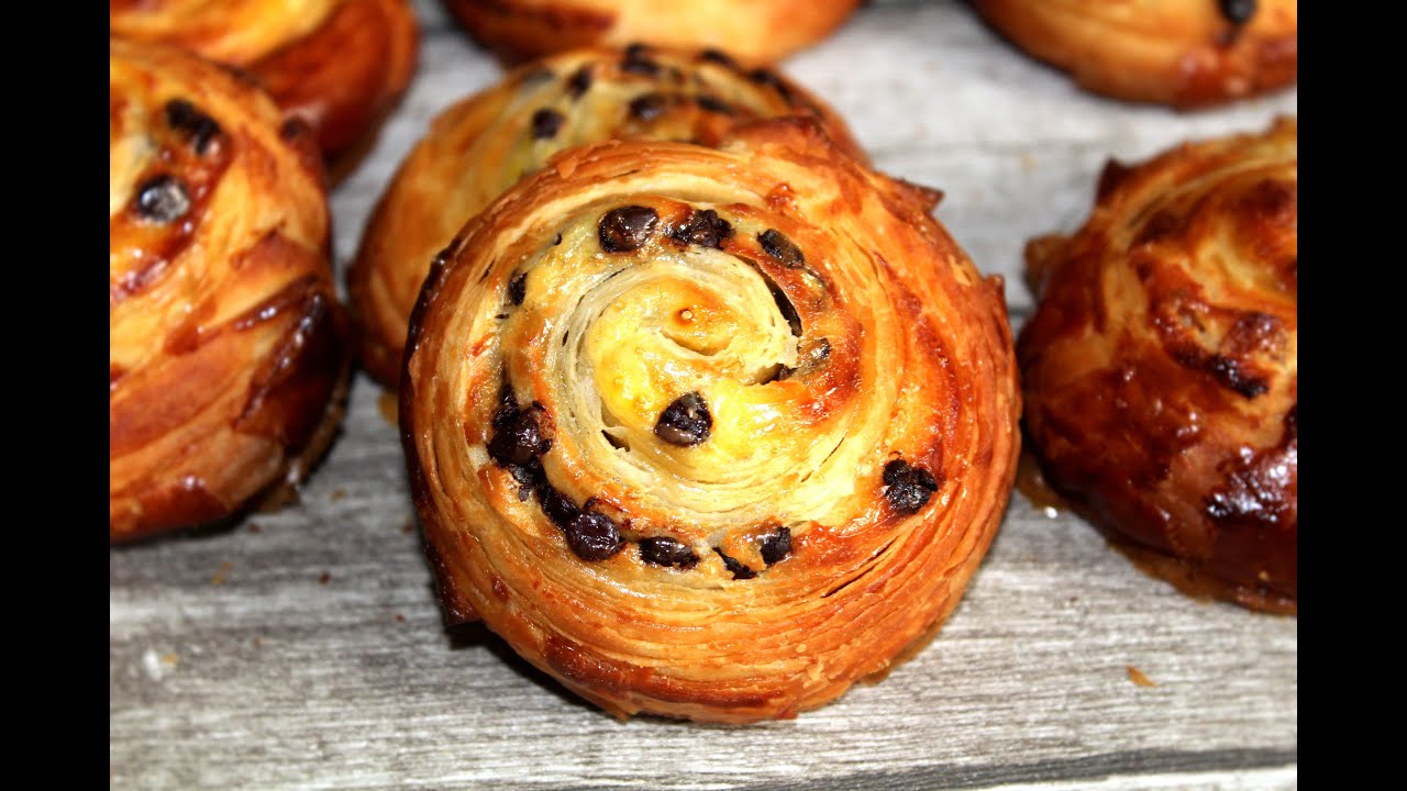 Feuilletés aux raisins - Feuilletés aux pépites de chocolat