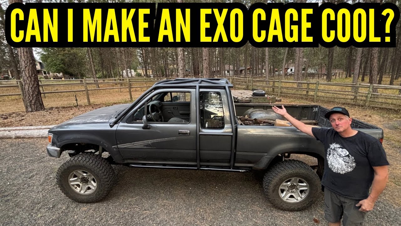 Exo Cage and Rock Sliders custom built for Toyota Rock Crawler
