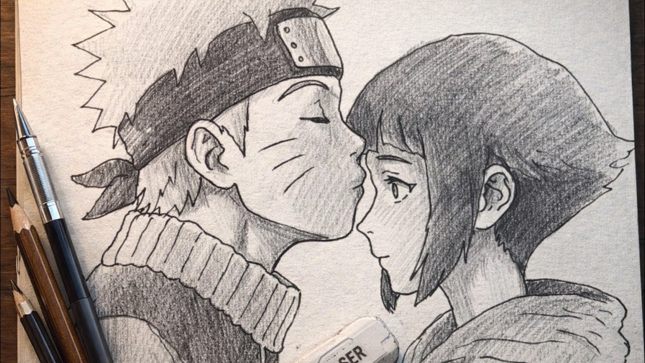 How to Draw Naruto Uzumaki and Hinata Hyuga (Step-by-Step for Beginners) – Easy Anime Tutorial