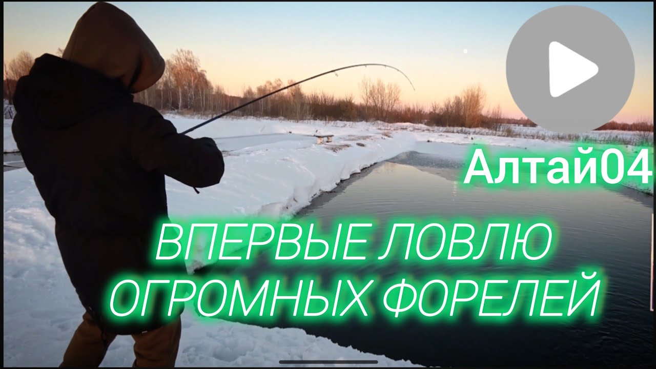 Первый опыт рыбалки на форель. 