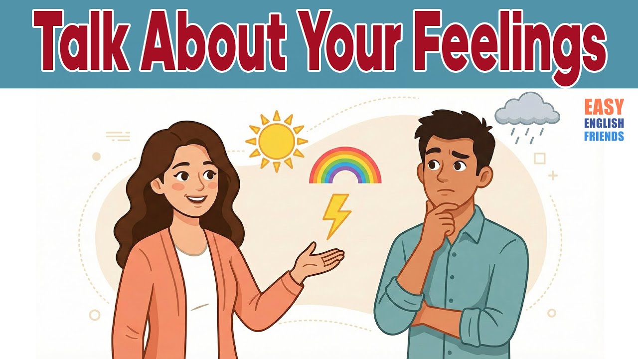 How to Talk About Your Feelings in English | English Conversation Practice for Beginners