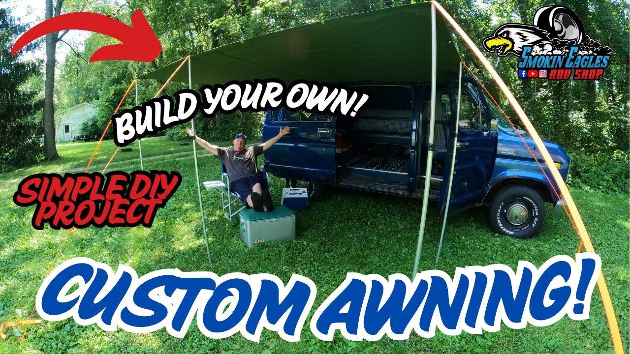 DIY Car Truck Van AWNING! #auto #automobile #camping #diy #vanlife