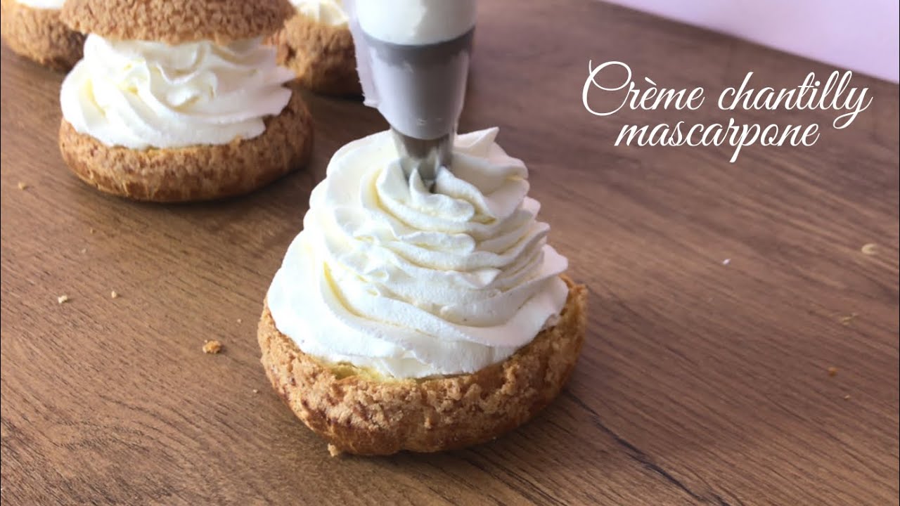 Crème chantilly mascarpone