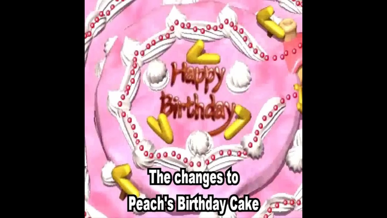 The Changes To Peach's Birthday Cake In Mario Party Superstars! #marioparty