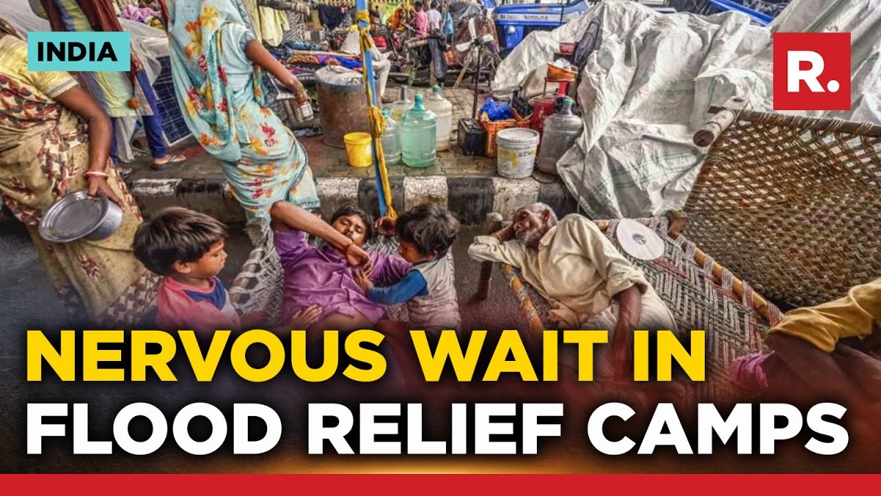 Delhi Flood Evacuees Shelter At Mayur Vihar Relief Camp
