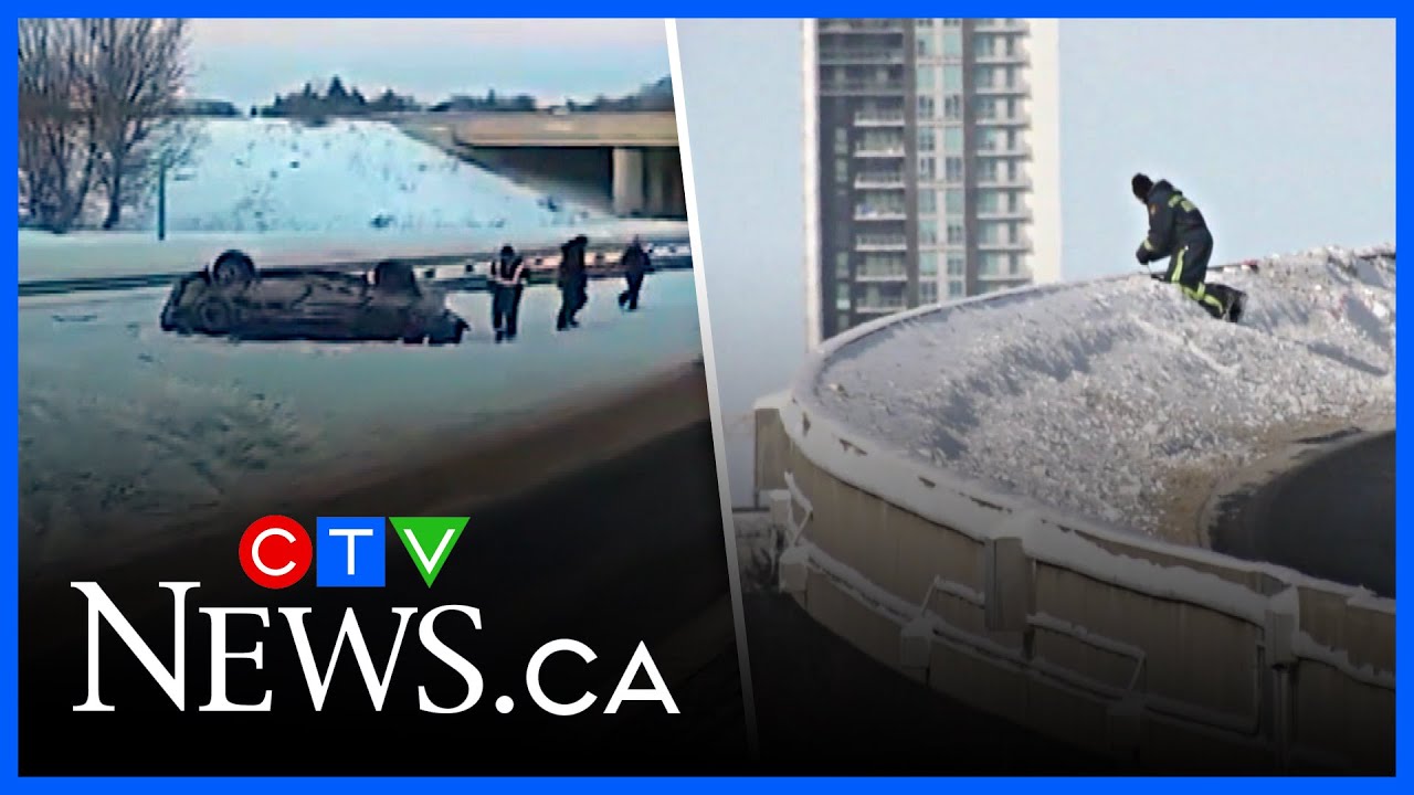 Two vehicles careen over Highway 8 overpass, one driver dead