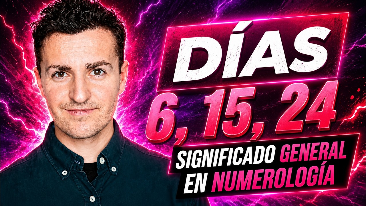 ☀️ Nacidos DÍA 6, 15 y 24 | Numerología del DÍA de NACIMIENTO y META ESPIRITUAL del 6