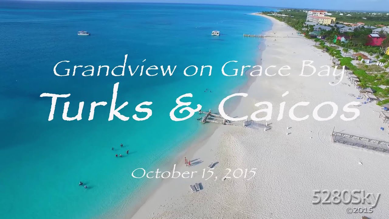 Turks and Caicos Grace Bay Arial Views - 1080HD