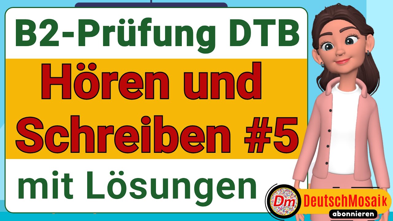 B2 Deutsch Beruf | Hören & Schreiben | Übung 2025