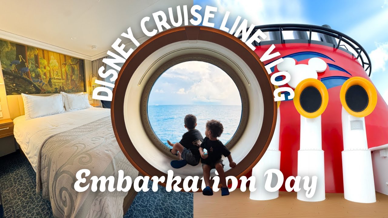 Disney Wish Embarkation Day Vlog  | Halloween on the High Seas, kids club, sail away party & more!