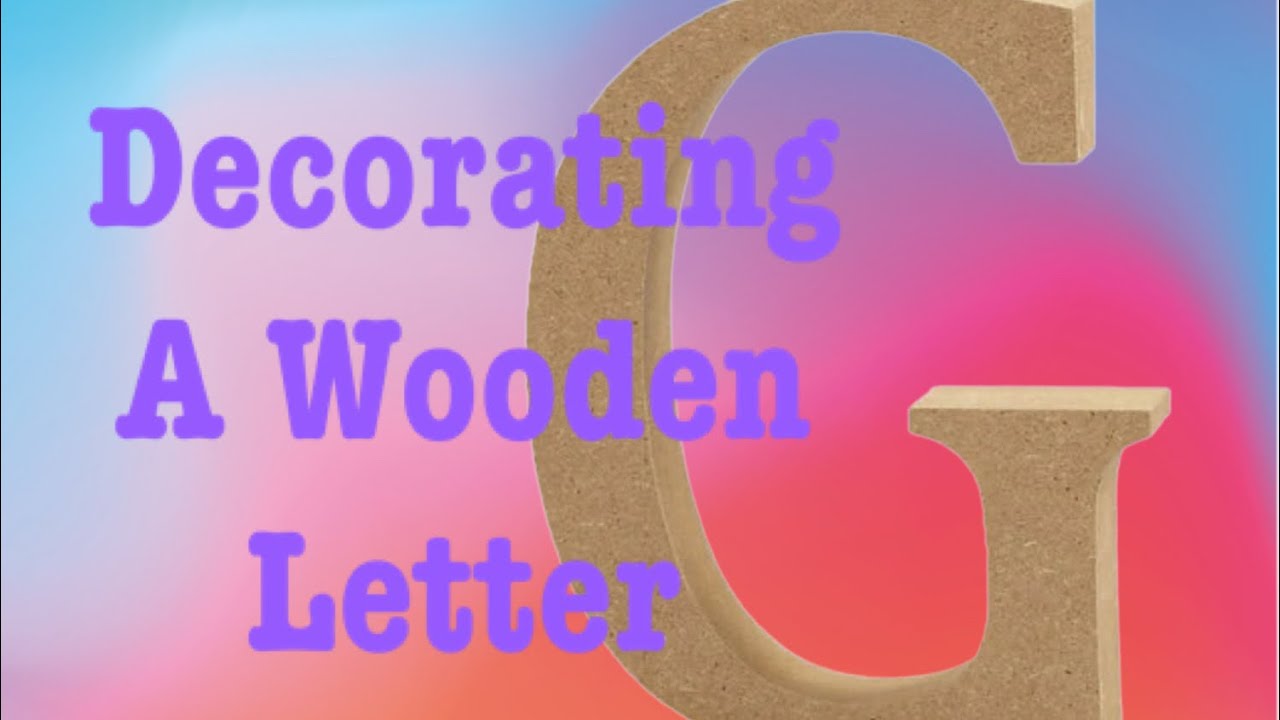 Diamond painting spares idea: decorating wooden letters.
