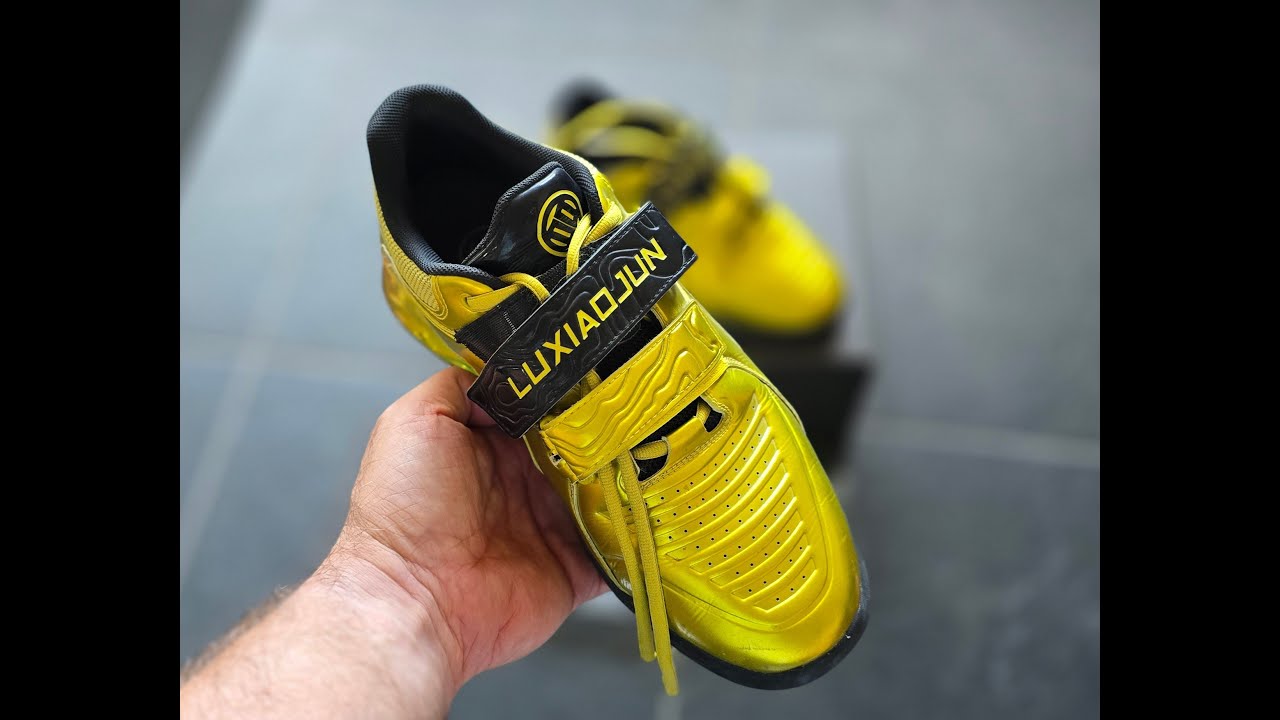Luxiaojun golden weightlifting shoes lifter 1.0