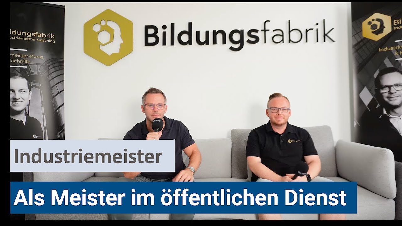 Als Meister im öffentlichen Dienst arbeiten - Industriemeister (IHK)