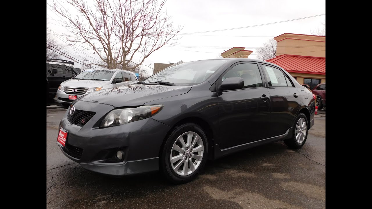 2010 Toyota Corolla S - Magnetic Gray Metallic, Power Sunroof, Backup Camera, Bluetooth, Nice Looks!