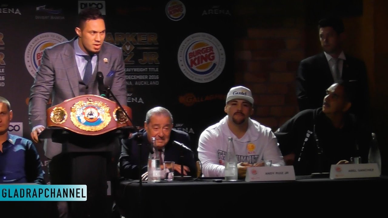 Joseph Parker v Andy Ruiz - Final Press Conference - WBO world boxing heavyweight title fight