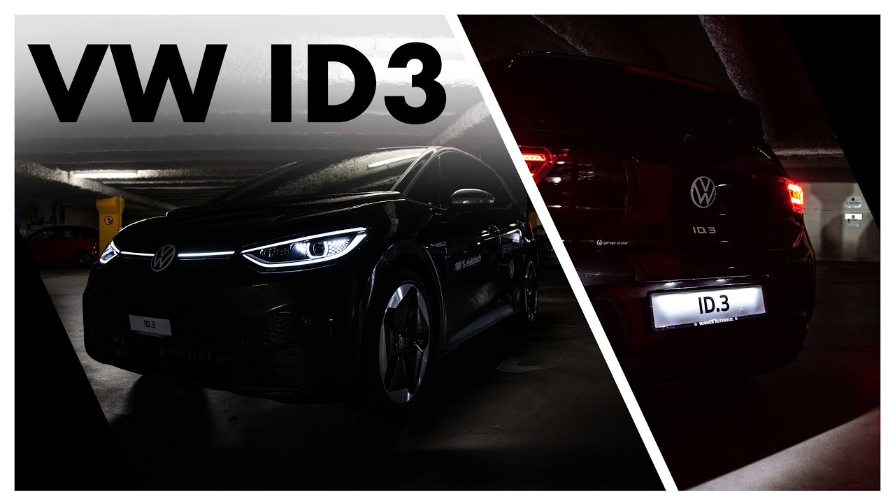 VW ID3 on a rainy night ride through Zug | EXPERIENCE