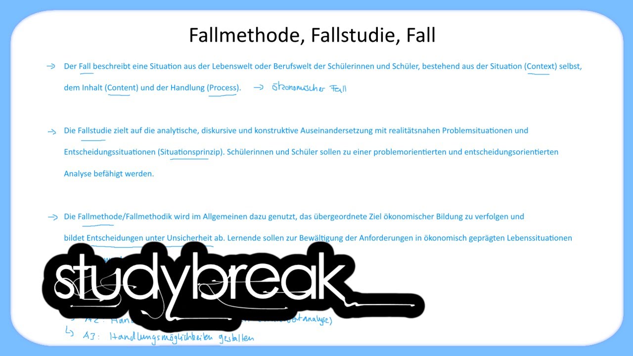 Fallmethode, Fallstudie, Fall | Kompetenzentwicklung