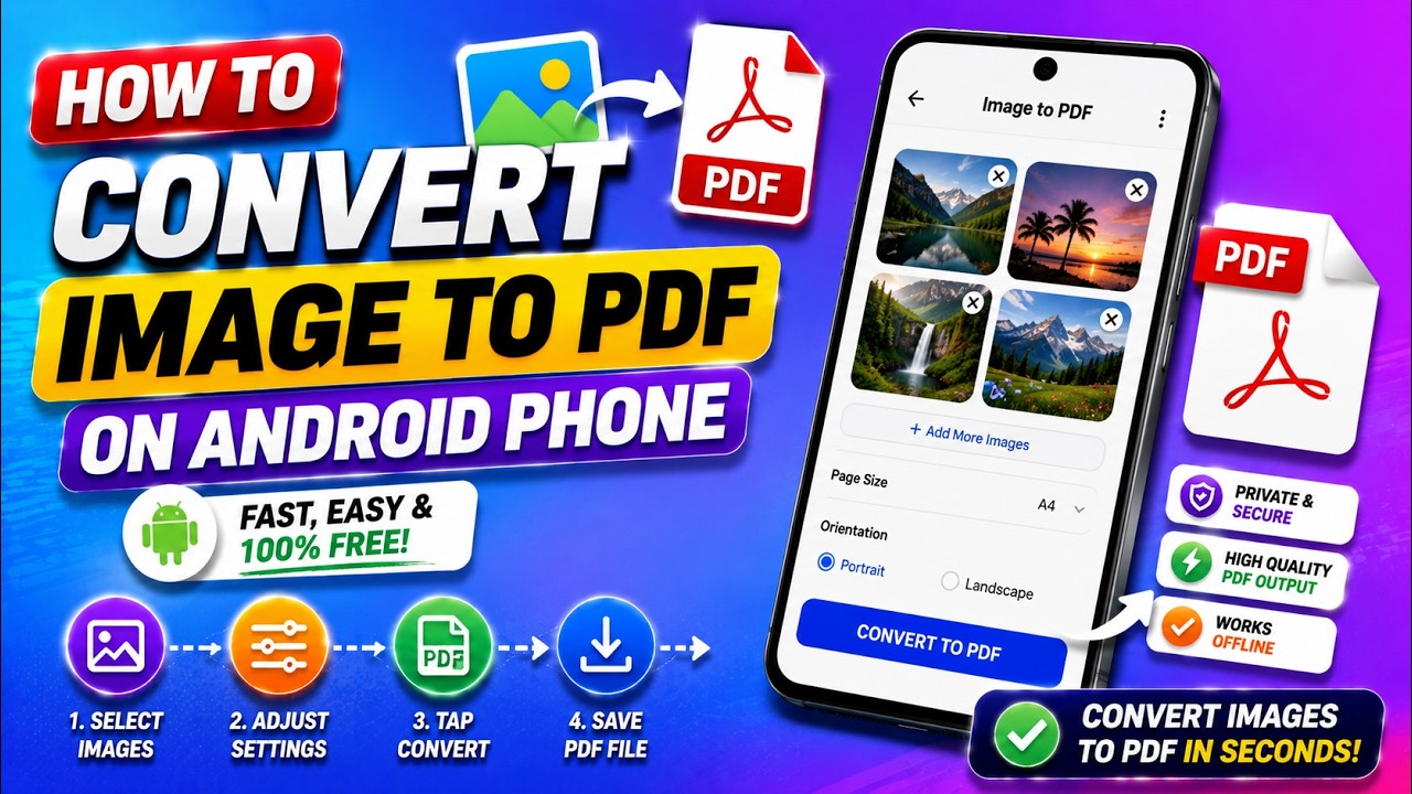 How To Convert Image to PDF on Android Phone (2026)
