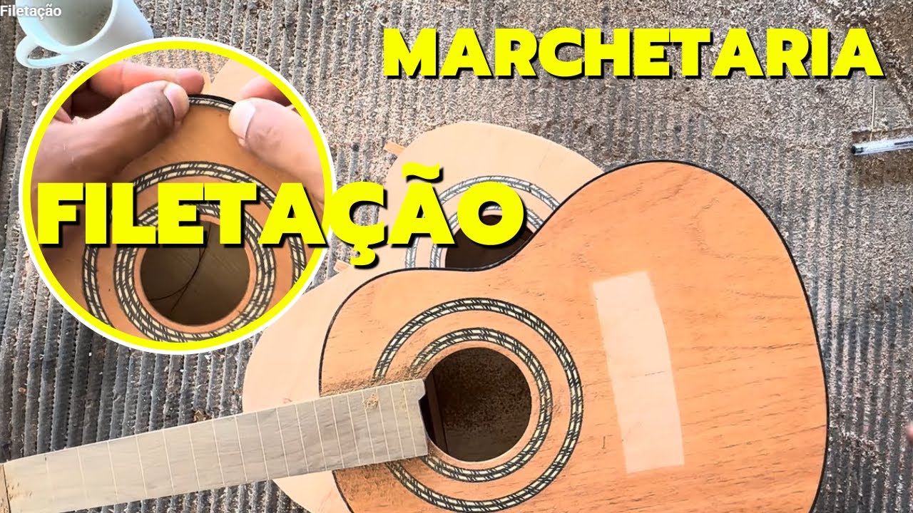 Filetação no cavaquinho (Como fazer um cavaquinho)