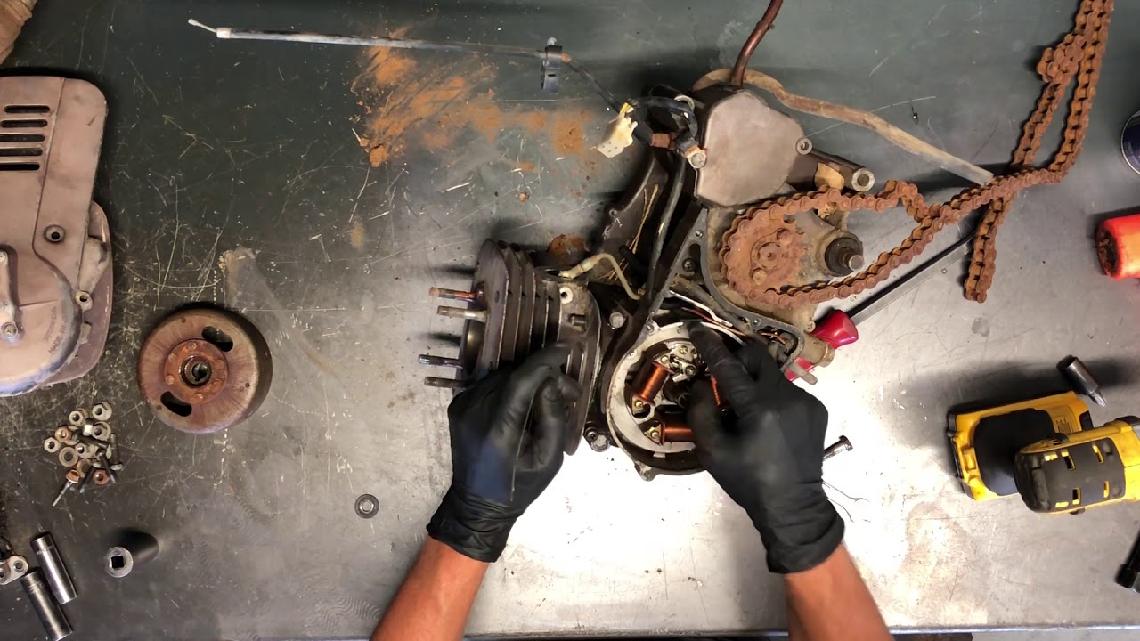 Honda MT125 MT 125 Elsinore - Stator Charging Magneto System Issue Broke Flywheel Pull