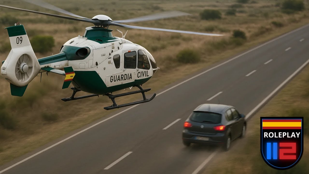 🚁 Perseguimos un vehiculo sustraido al mando de CUCO | 112 Roleplay