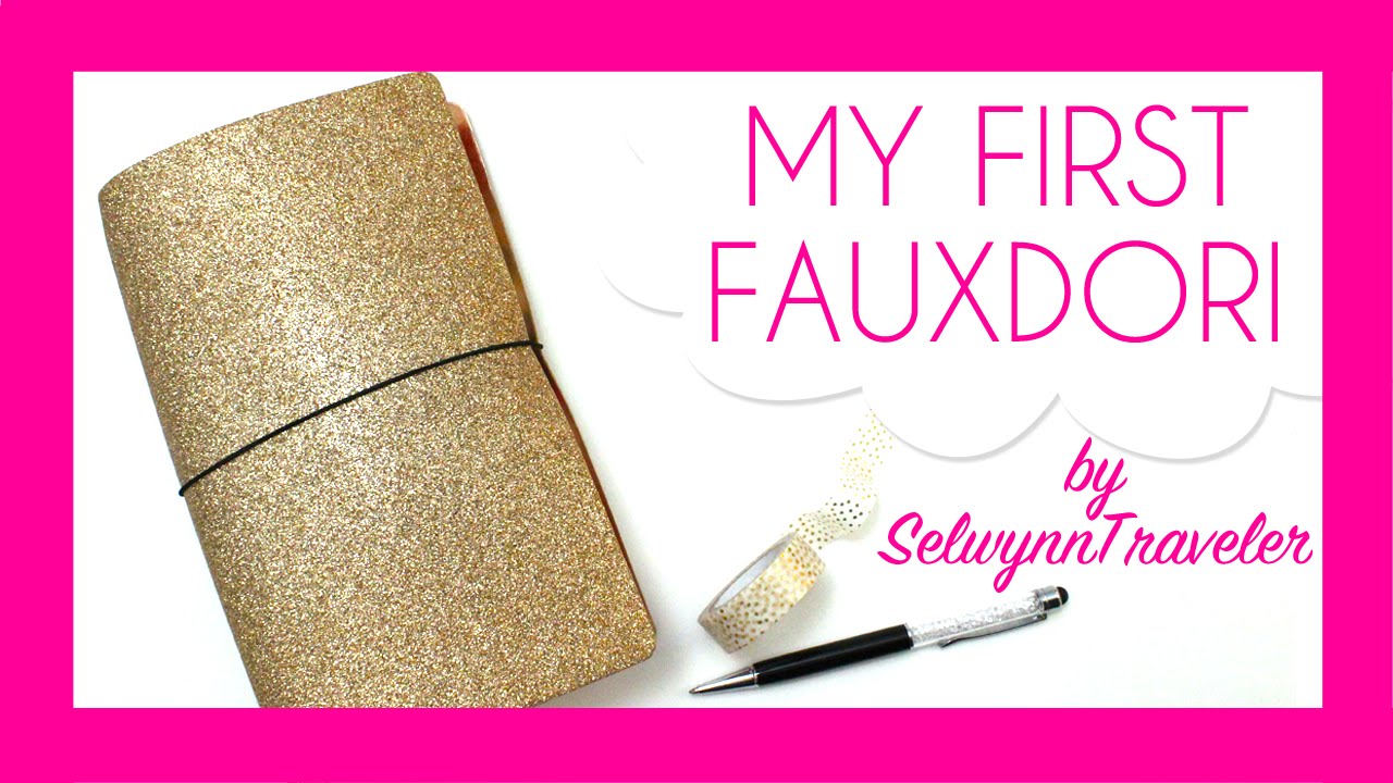 NEW IN (OMG!!) // Gold Glitter Traveler's Notebook (Fauxdori)