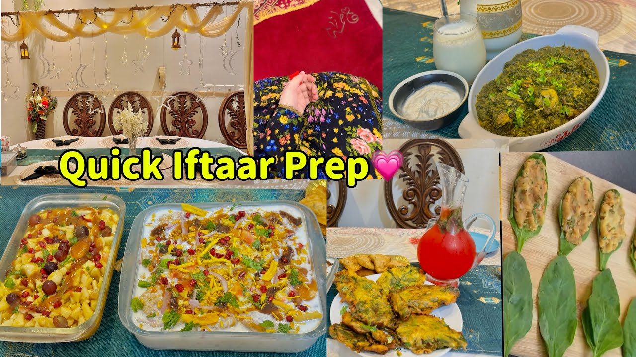 Ramzan Special✨Kam time me Zabardast sehri or iftaari bnayi🌙palak Pakora- Dahi Bharay- Chicken Palak