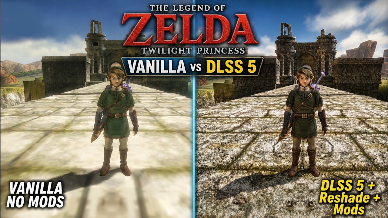 Twilight Princess With DLSS 5 & Mods Looks REMASTERED