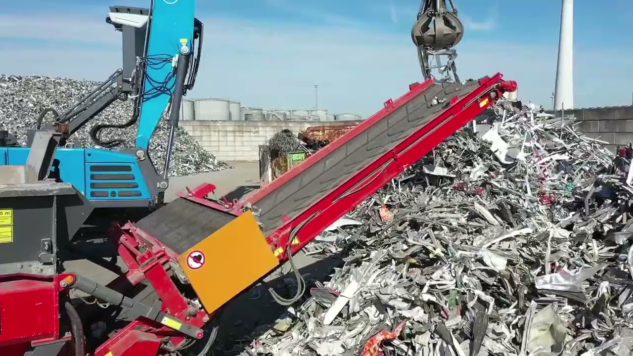 Hammel VB 750DK Long Version Shredder - Shredding Aluminium