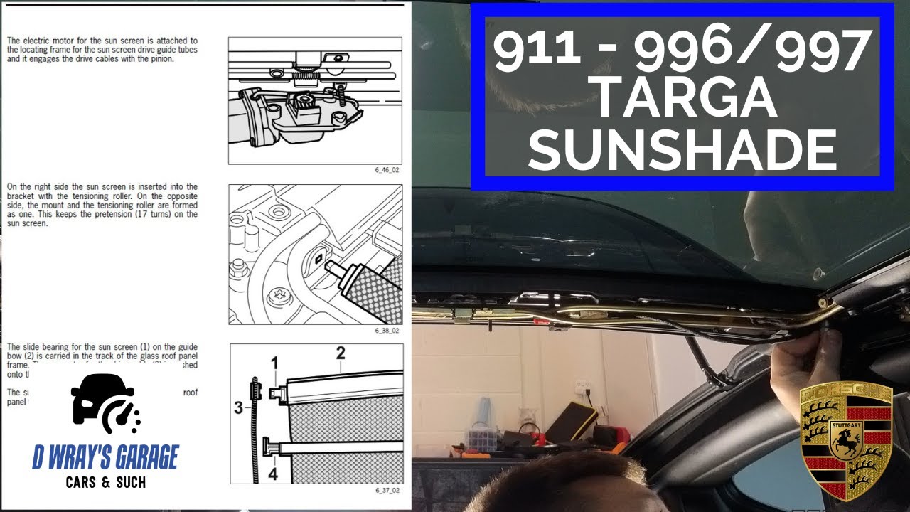 Porsche 996/997 Targa  Sunshade Rail Removal (Porsche 911 Targa)
