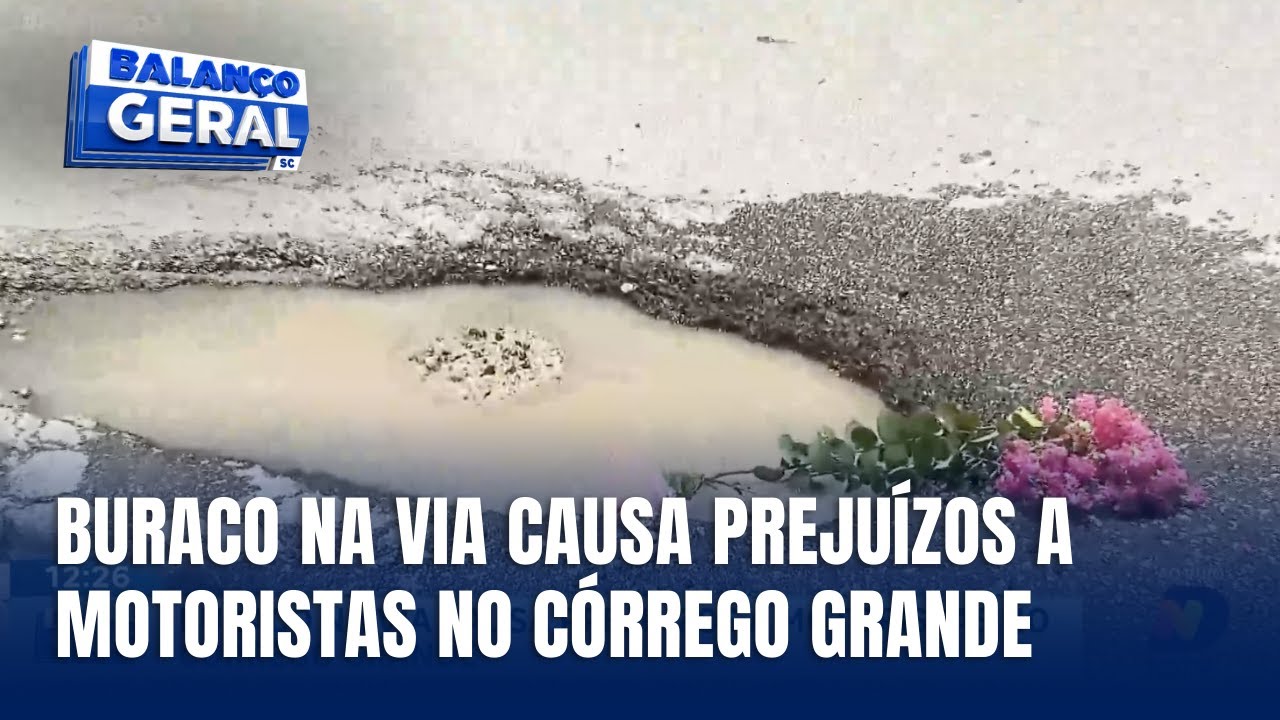 Buraco em via do Córrego Grande causa transtornos a motoristas