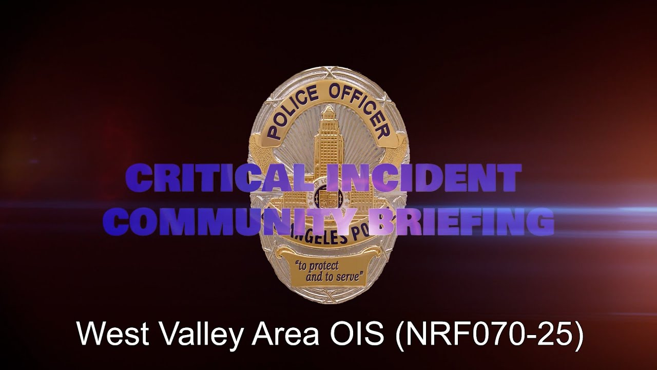 West Valley Area OIS 12/8/25 (NRF070-25)