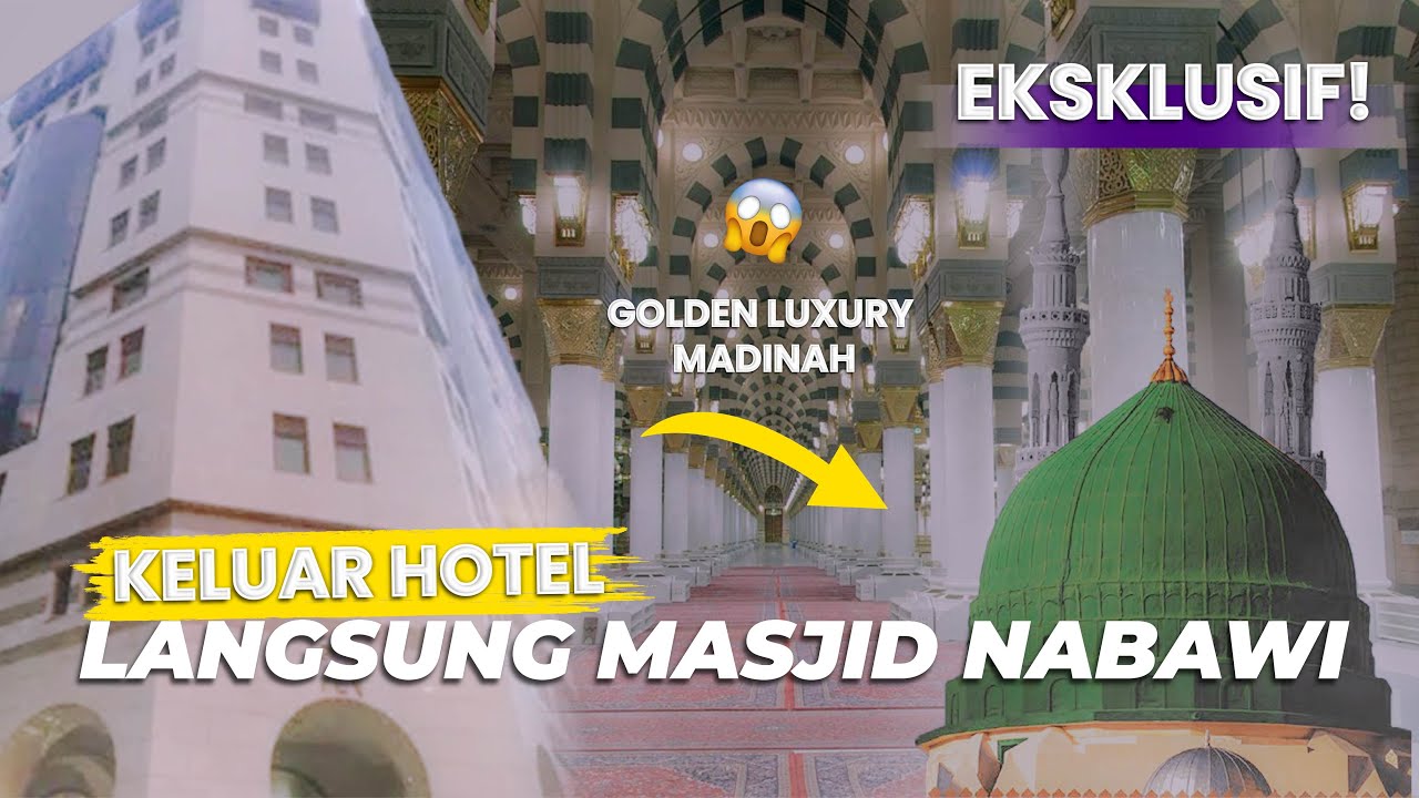 PALING RECOMMENDED😍 INILAH JARAK HOTEL GOLDEN LUXURY MADINAH KE MASJID NABAWI🕌