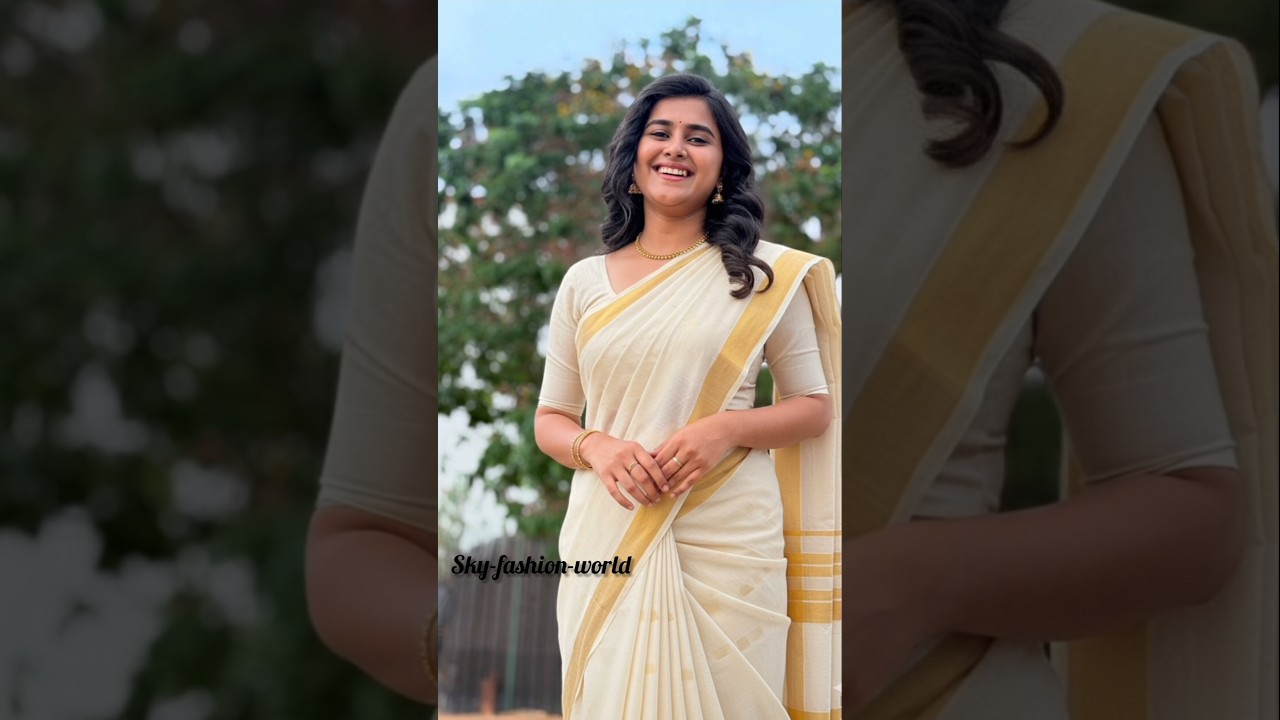 ✨Vijay TV Serial Actress Kerala Traditional Saree Look💞Part2#💬Comment your favourite actress below