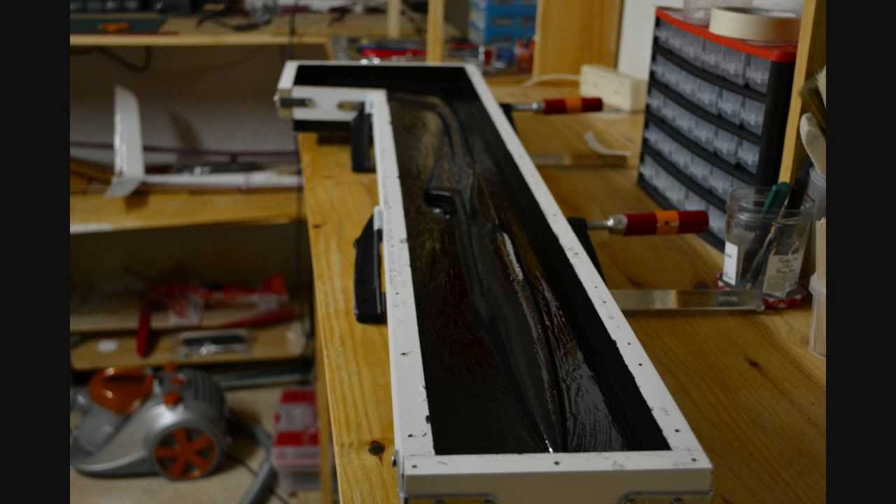 how make mold of rc sailplane comment fabriquer un moule de planeur rc