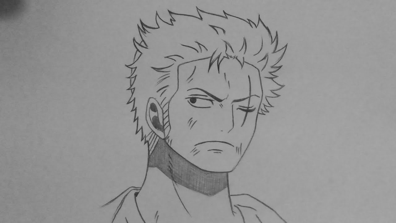 КАК РИСОВАТЬ АНИМЕ ДЛЯ НАЧИНАЮЩИХ || ZORO ONE PIECE