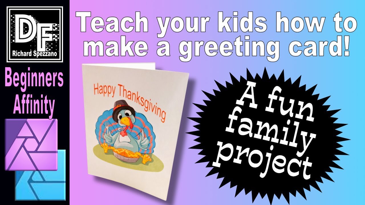 Greeting card layout a beginners Affinity Photo Tutorial