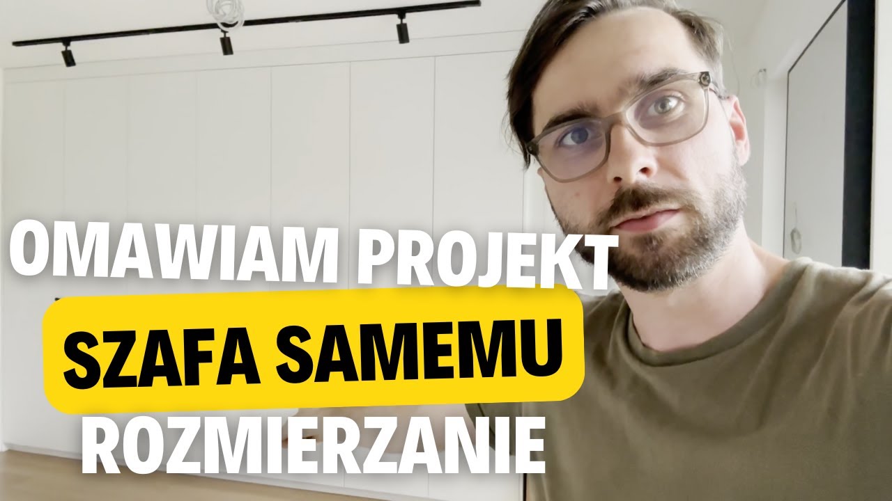 237. Projekt szafy na wymiar. Jak rozmierzyć szuflady i zawiasy? Sketchup, Blum, GTV Modern Slide