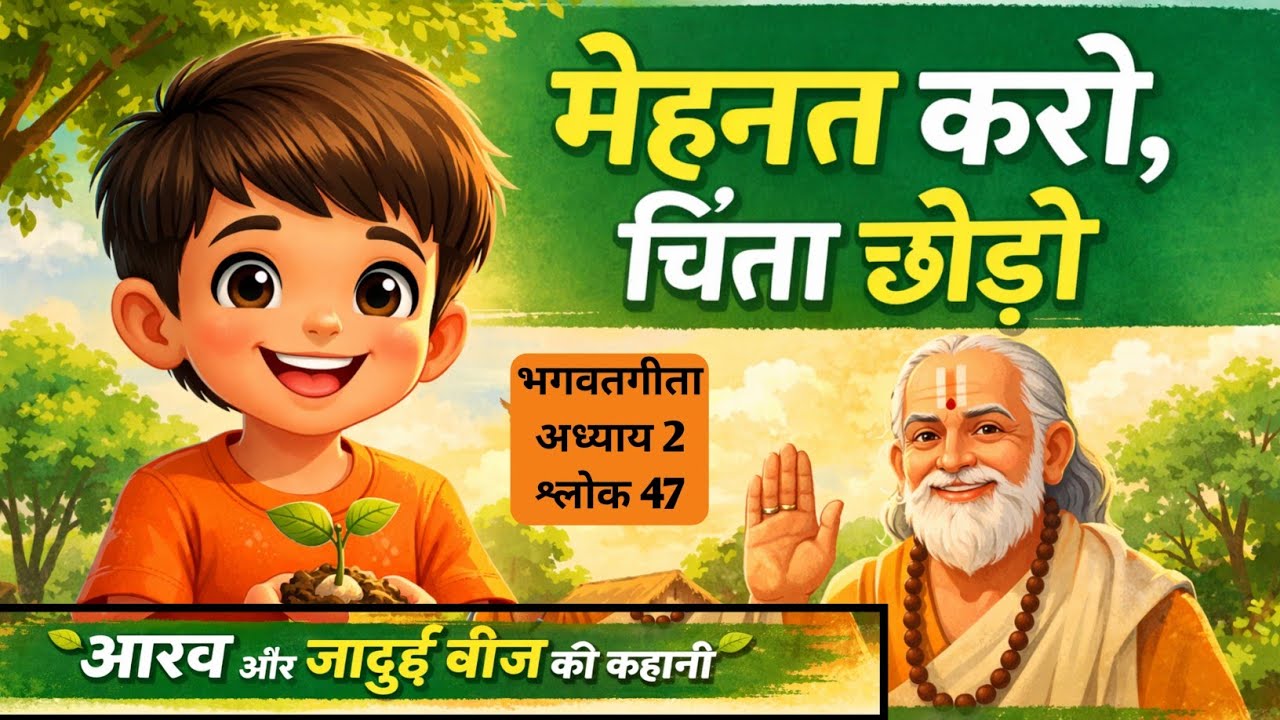 👉 आरव और जादुई बीज की कहानी 🌱 | बच्चों की गीता सीख #geetagyan #गीता #गीता_उपदेश 