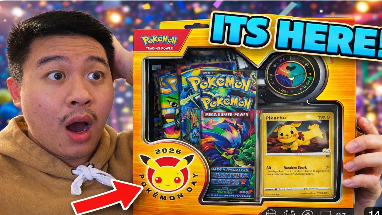 *СОВСЕМ НАСЫЩЕНО* Открытие коллекционного бокса в честь 30-летия Pokemon Day 2026