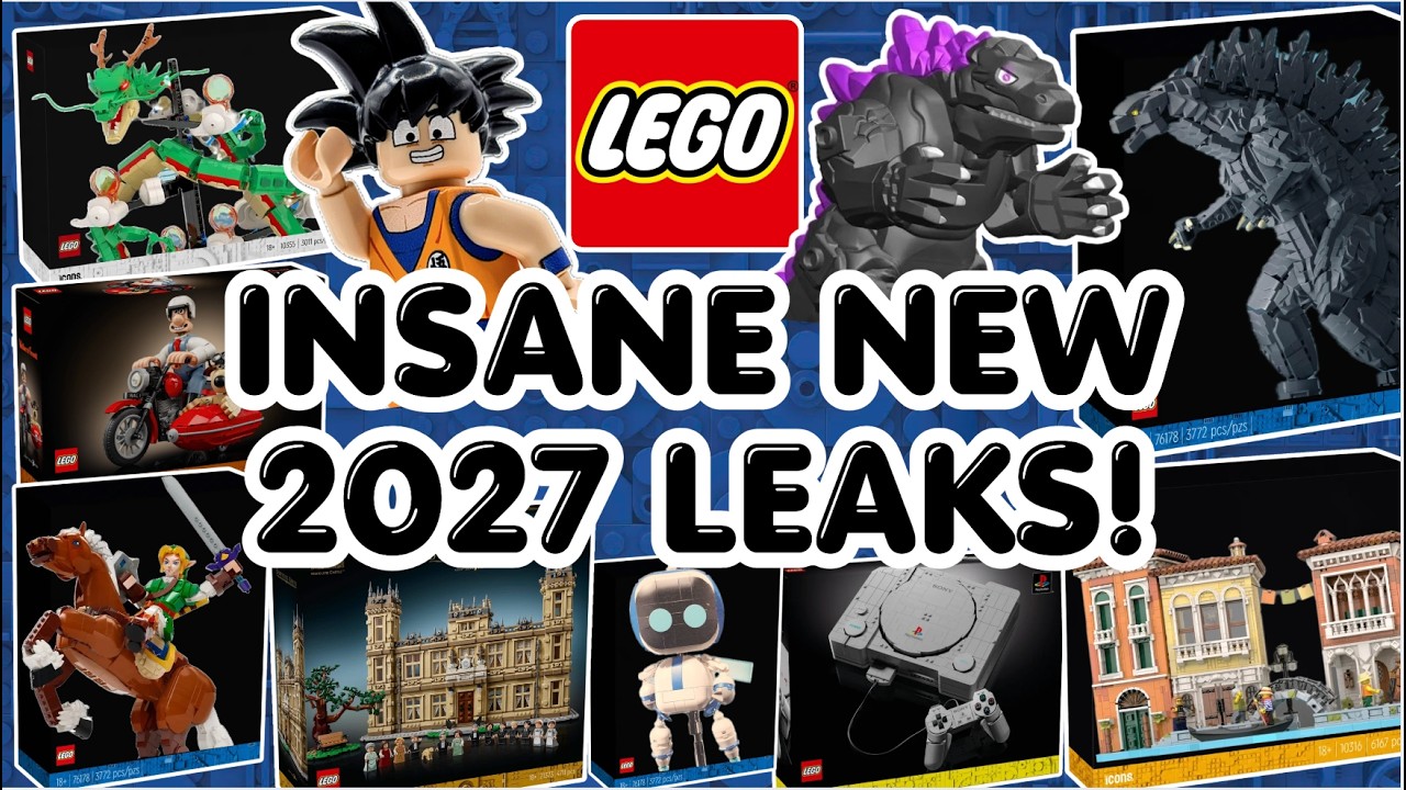 БЕЗУМНЫЕ НОВЫЕ СЛИВЫ LEGO 2027! (Dragon Ball, Godzilla, Icons, Ideas и МНОГОЕ ДРУГОЕ!)