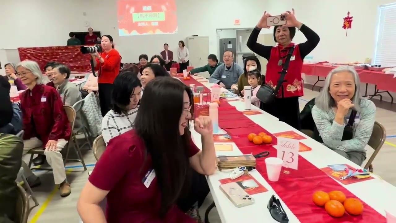 美國德州雅琳頓華人教會慶祝農曆過年，遊戲，猜謎，火鍋Arlington Chinese Church in Texas, celebrates Lunar New Year