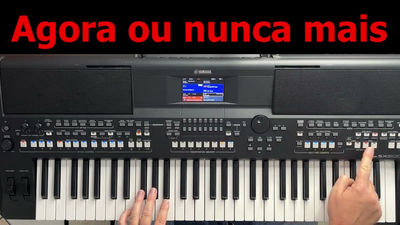Agora ou nunca mais, Amado Batista Vídeo aula teclado