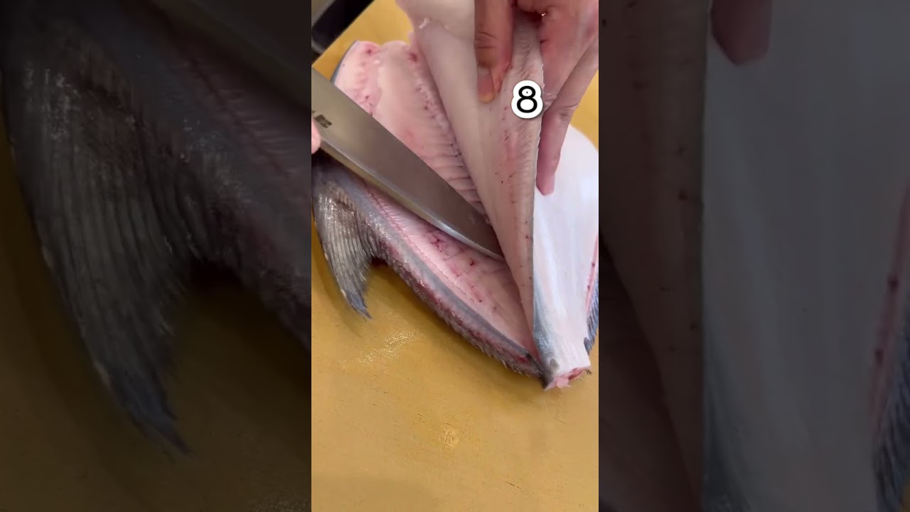 How to cut fish?-Pomfret- #sushi #sushilovers #sushienya