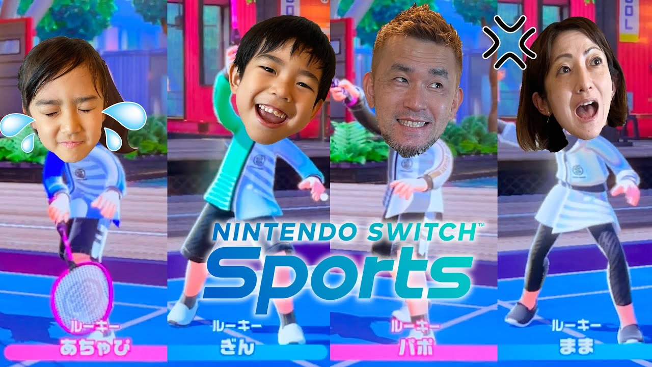 本気になりすぎてあちゃぴが泣いちゃった・・・Switch Sports家族対決！