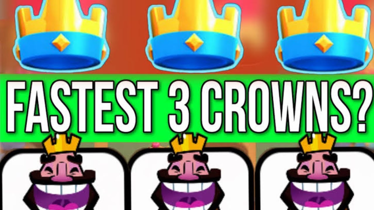 Clash Royale Fastest Three Crown Victory Ever!